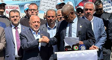 HAK-İŞ'ten Sudan ile dayanışma eylemi