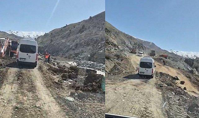 Hakkari-Van yolunda ulaşım tek şeritten sağlanıyor