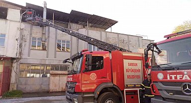 Halı yıkama atölyesinde çıkan yangın söndürüldü