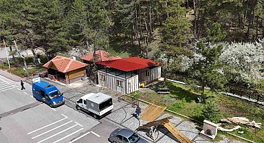 Harabeye dönen Soğuksu Milli Parkı'nda eksikliklerin giderilmesi için çalışmalar sürüyor