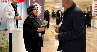 Hastanede vatandaşlara kanser hakkında bilgilendirme yapıldı