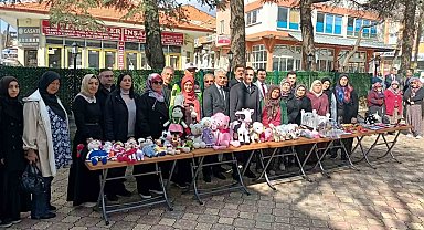 Hüyük'te el emeği, göz nuru eserler görücüye çıktı