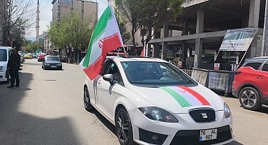 Iğdır'da 500 araçlık konvoyla "Zalimin Karşısındayız" mesajı