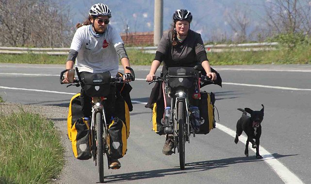 İngiltere'den çıkıp 6 kıtayı bisikletle geçmeyi hedefleyen iki maceracı Ordu'ya ulaştı