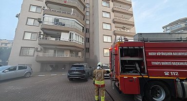 İskenderun'da binanın bodrum katında yangın çıktı
