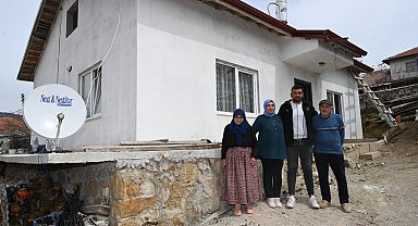 Isparta Belediyesi'nden evi yanan aileye yeni ev