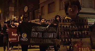 İsrail'in zulmünü protesto etmek için Netanyahu'yu "idam" ettiler