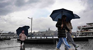 İstanbul'da yağmur sonrası manzara havadan görüntülendi