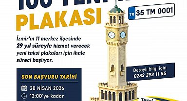 İzmir'de 11 ilçeye 100 taksi plakası için ihale başvuruları devam ediyor