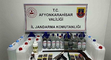 Jandarmadan sahte alkol operasyonu