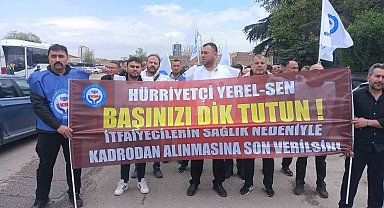 Kadroları alınan itfaiyecilerden Ankara Büyükşehir Belediyesine tepki