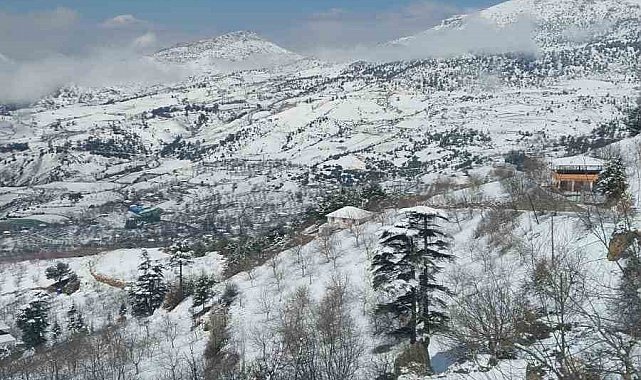 Kahramanmaraş'ın yüksek kesimlerinde kar etkili oldu