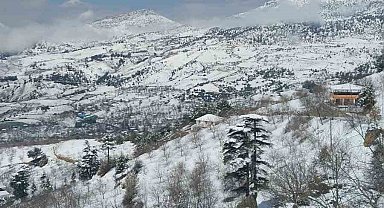 Kahramanmaraş'ın yüksek kesimlerinde kar etkili oldu
