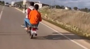 Kahramanmaraş'ta akrobatik hareketler yapan motosikletliye 47 bin TL ceza