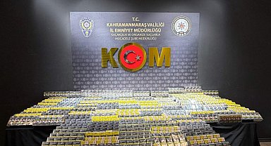 Kahramanmaraş'ta kaçak telefon ve sigara operasyonu