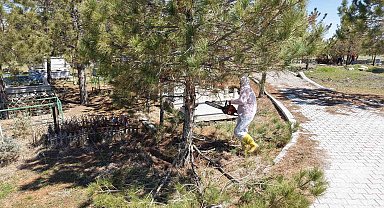 Kahramanmaraş'ta mezarlıklarda yenileme başladı