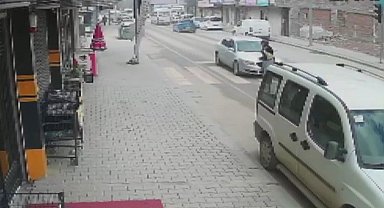 Kahramanmaraş'ta trafik kazası güvenlik kamerasında