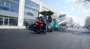 Kahramanmaraş'ta yapımı tamamlanan Toptancılar Sitesi yoluna asfalt