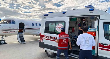 Kalp hastası bebek ambulans uçakla İstanbul'a sevk edildi