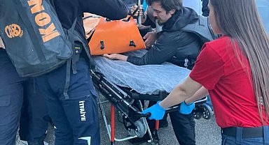 Kalp krizi geçirip dereye düştü