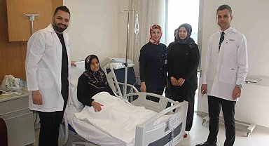 Kanser erken teşhis edildi, kapalı ameliyatla sağlığına kavuşuyor