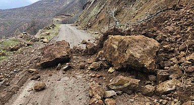 Karakoçan'da toprak kayması