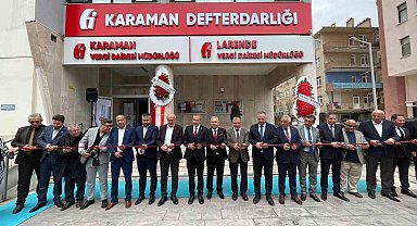 Karaman'da Larende Vergi Dairesi dualarla açıldı