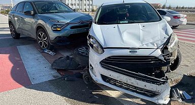 Karaman'da yaşanan kaza ucuz atlatıldı