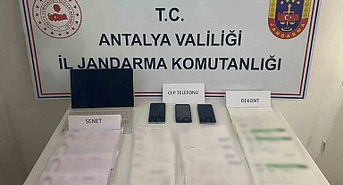 Kaş'ta tefecilik operasyonu: 4 şüpheliye adli işlem