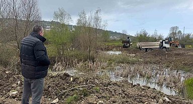 Kaymakamlık ve belediyeden ortak çalışma; tehlike oluşturan göletler kapatılıyor