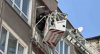 Kayseri'de 5 katlı binada yangın çıktı: 1'i bebek 5 kişi kurtarıldı