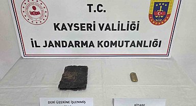 Kayseri'de tarihi eser operasyonu