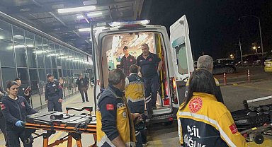 Kazada yaralanan Günyüzü Kaymakamı ve şoförü hastaneye getirildi