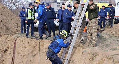 Kazakistan'da su borusu çalışmaları sırasında göçük: 2 ölü