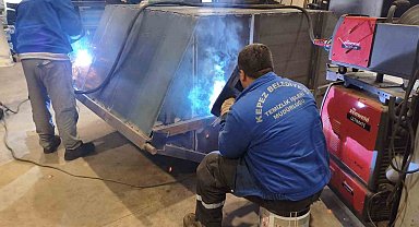 Kepez Belediyesi'nde Kurban Bayramı öncesi çöp konteyneri seferberliği