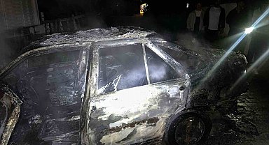 Keşan'da park halindeki otomobilde çıkan yangın söndürüldü