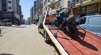 Keşan'da plakasız triportör ve motosiklete 92 bin TL ceza kesildi