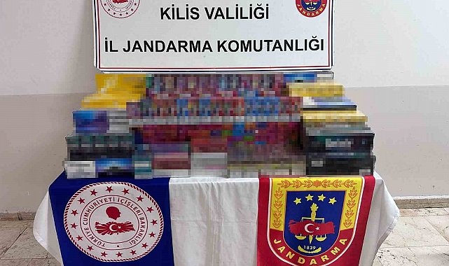 Kilis'te 1 milyon 150 bin lira değerinde kaçak ürün ele geçirildi