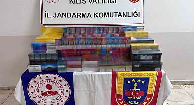 Kilis'te 1 milyon 150 bin lira değerinde kaçak ürün ele geçirildi