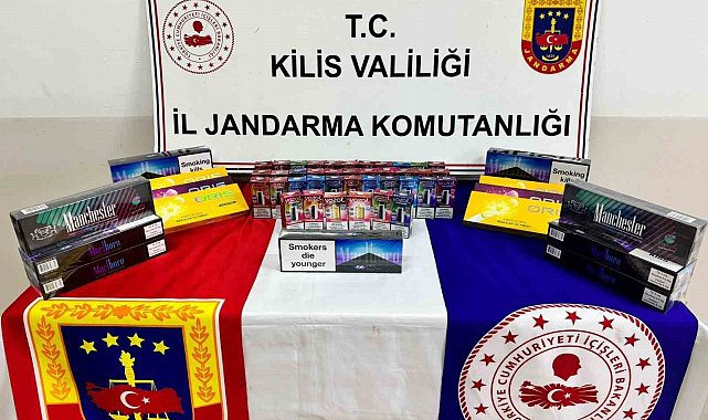 Kilis'te kaçak sigara ve elektronik sigara yakalandı