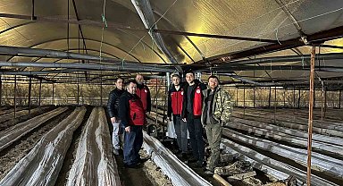 Kiraz bahçelerinde zirai dona karşı nöbet tutuldu