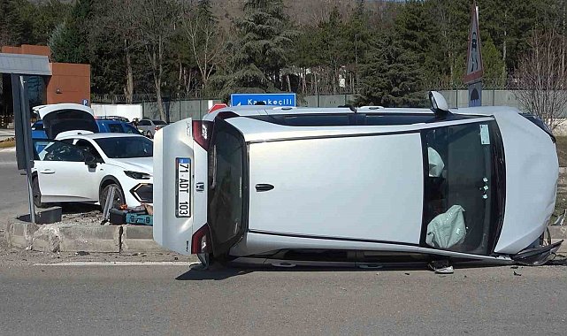 Kırıkkale'de iki otomobil çarpıştı: 1 yaralı