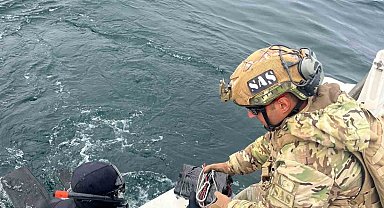 Kırklareli açıklarında tespit edilen mayın imha edildi