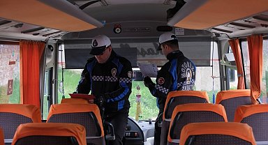 Kırklareli'de okul servislerine yönelik denetim