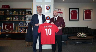 Kırkpınar Ağası Özünlü, Başkan Hacıosmanoğlu ve Başkan Vekili Otyakmaz'ı ziyaret etti