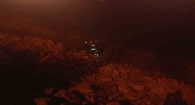 Kontrolden çıkan otomobil göl kenarına uçtu: 1 yaralı