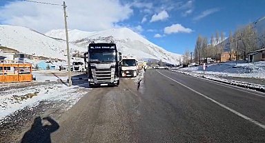 Kop Dağı'nda buzlanma: Ağır tonajlı araçların geçişine izin verilmiyor