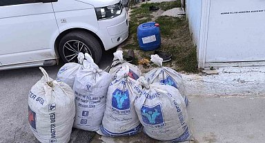 Kovada Gölü'nde yasa dışı avcılığa geçit yok: Kaçak avcılıkta kullanılan 7 çuval ağa el konulurken, balıklar tekrar göle salındı