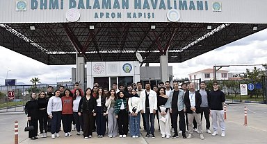 Köyceğiz MYO öğrencilerine havalimanında uygulamalı eğitim