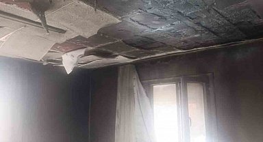 Kumlu'da ev yangını